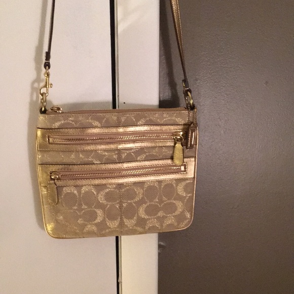 Coach Bags Coach Gold Crossbody Bag Good Condition Poshmark